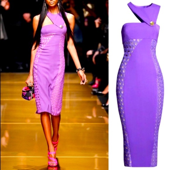 NWT- VERSACE LIMITED ADDITION PURPLE DRESS FOR H&M - Picture 15 of 15